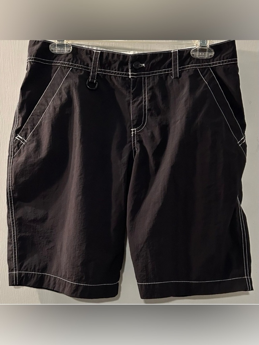 Unisex Adult, Wilson Black Nylon Shorts Size M (32”X9”)